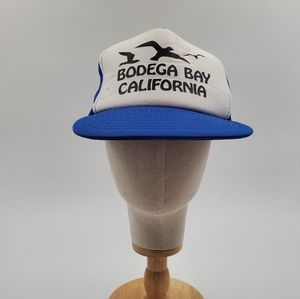 Bodega Bay California Vintage Mesh Trucker Snap Back Hat